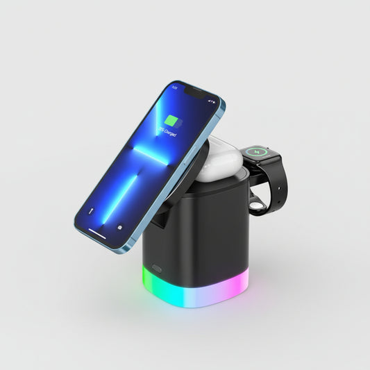3-in-1 Magnetic Cube Wireless Charger