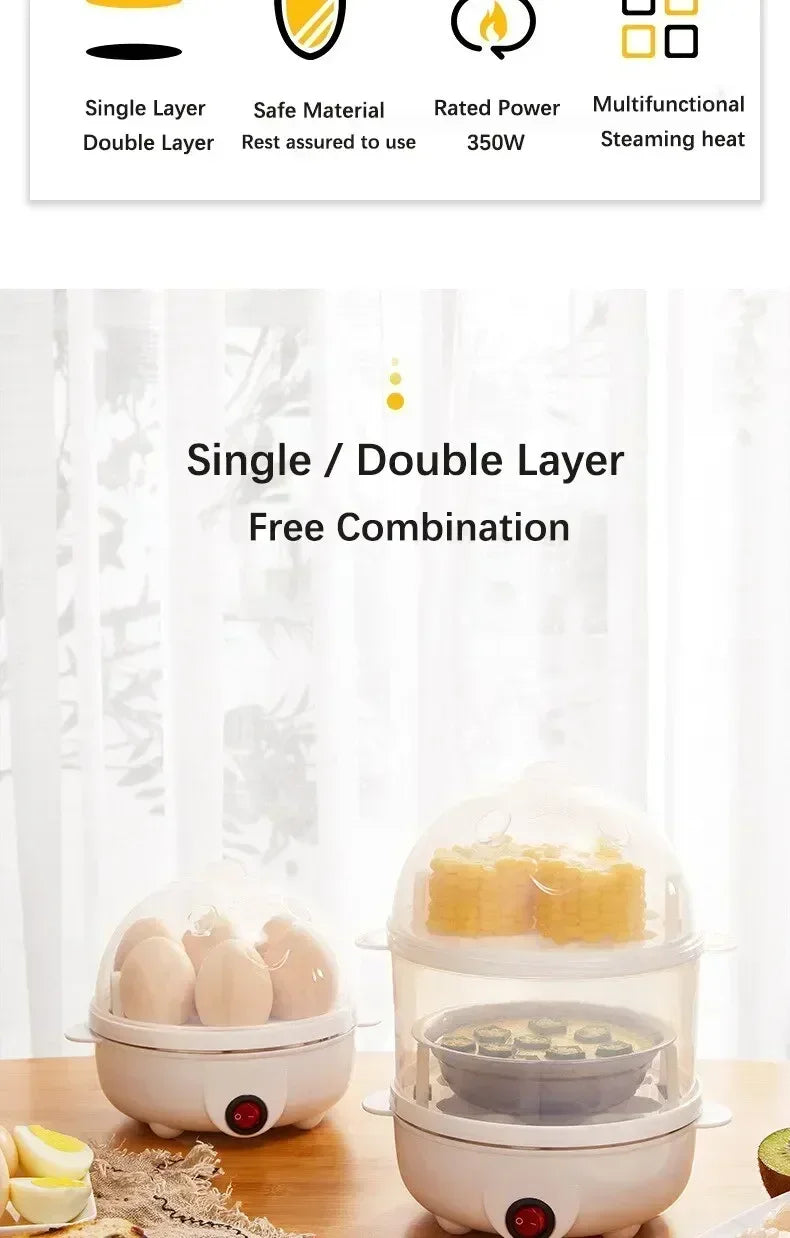 Double Layer Egg Boiler