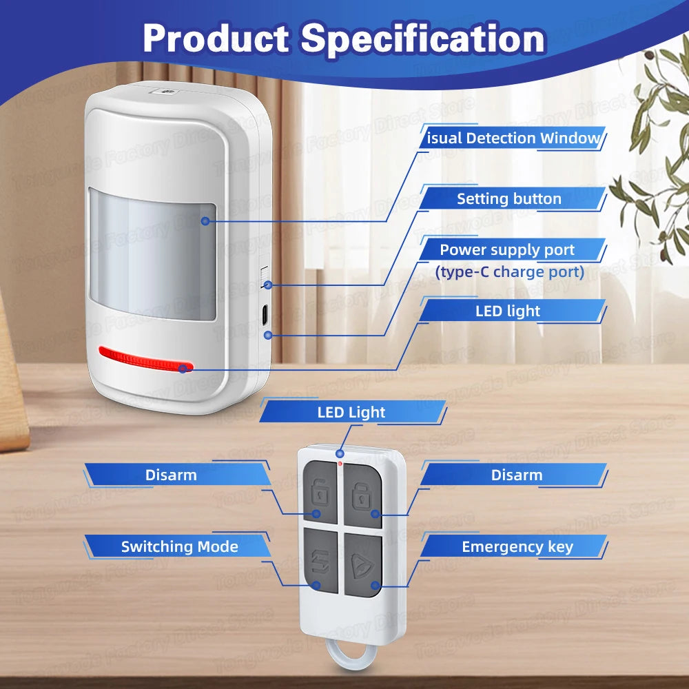 Wireless Motion Sensor Alarm