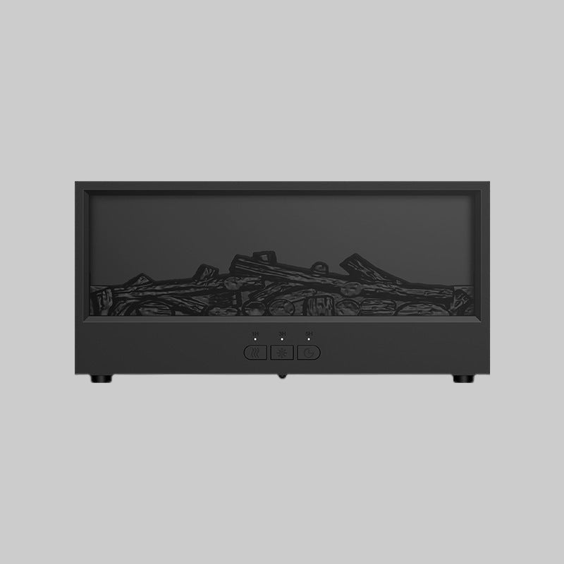 Retro Fireplace Humidifier with 3D Flame and Remote Control