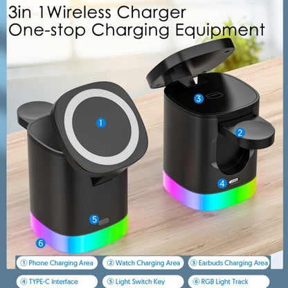 3-in-1 Magnetic Cube Wireless Charger